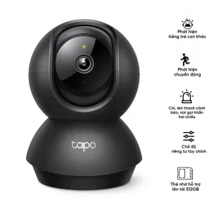 Camera TP-Link Tapo C211 (Quay/quét, 2K 3MP, màu đen)